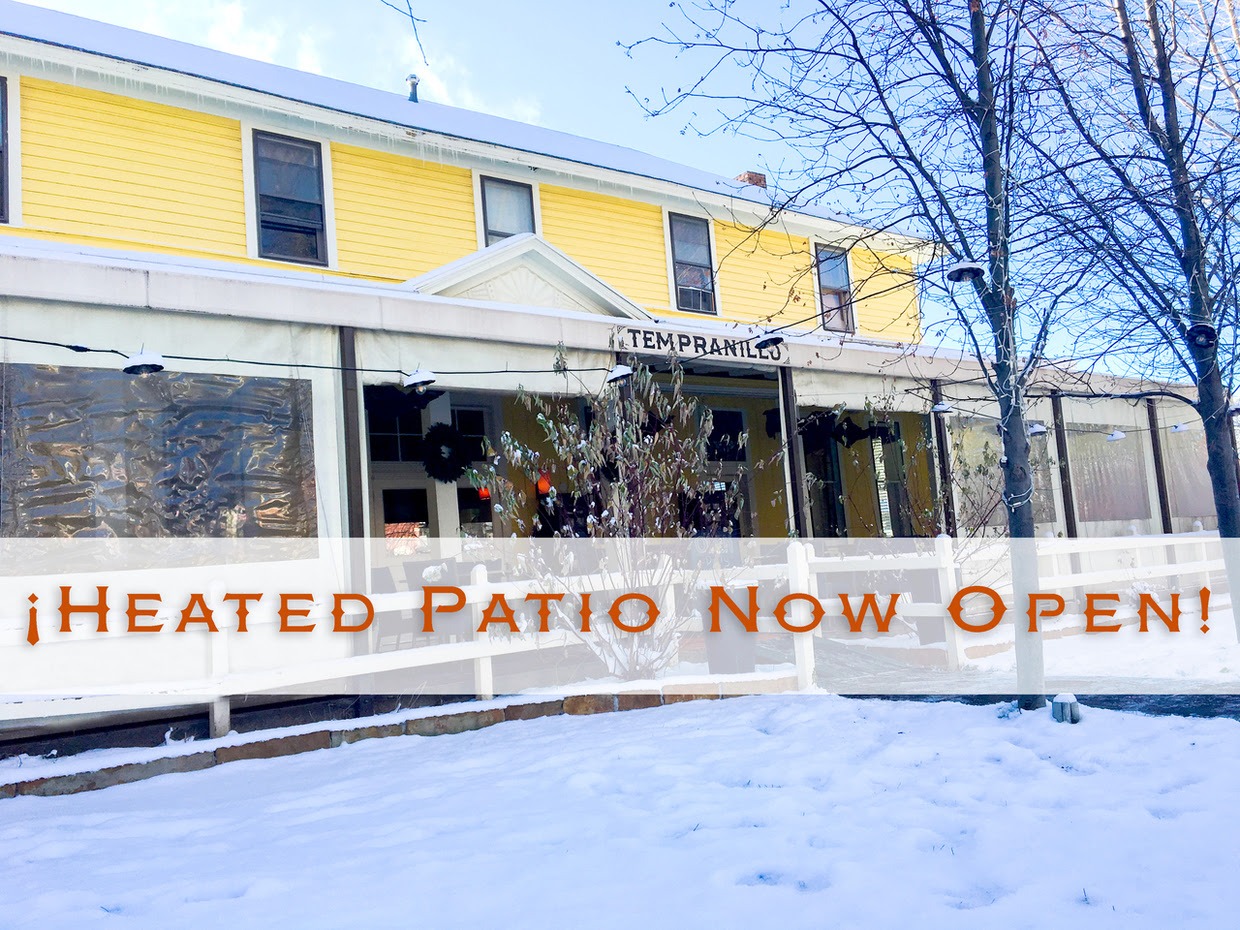 Heated Patio for Outdoor Dining Tempranillo Restaurant