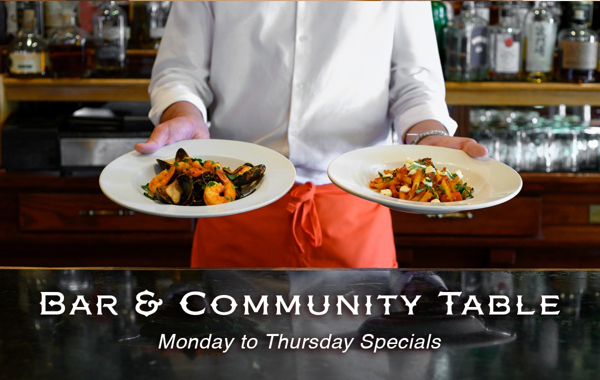 Bar & Community Table Specials